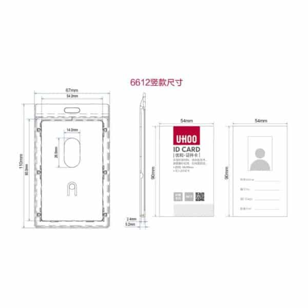 Buy Custom UHOO 6612 ID Card Holder | Custom Lanyards Supplier Singapore