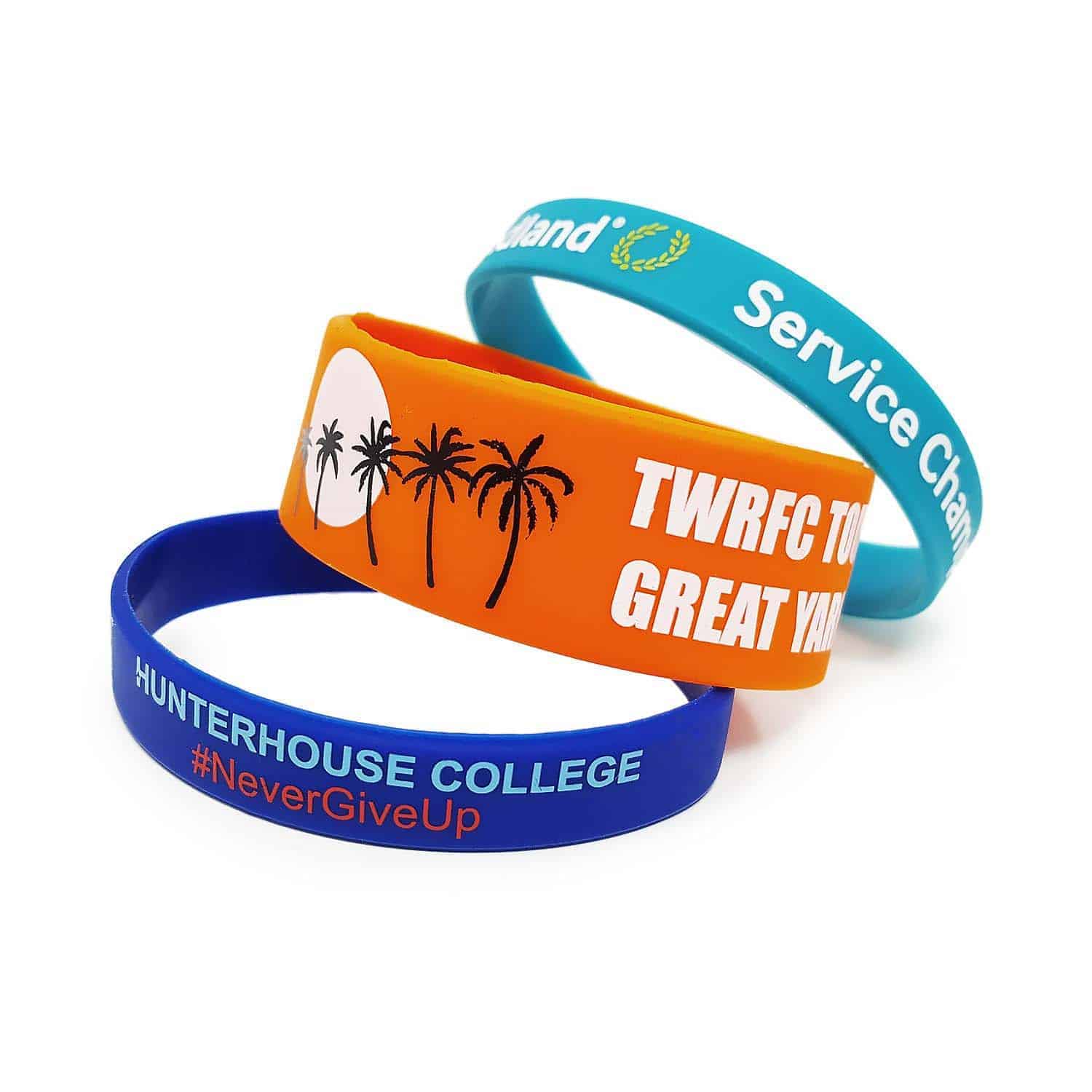 Printed Silicone Wristband  CustomLanyards  Outdoor & Travelling Gifts