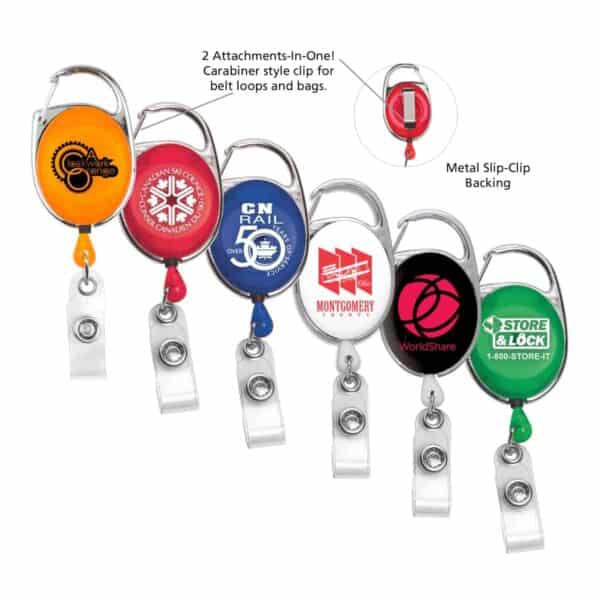 Buy Custom Carabiner Retractable Badge Reel/ Yoyo Pulley | Custom Lanyards Supplier Singapore