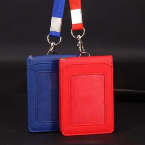 Buy Custom Premium Double Layer PU ID Card Holder (DPY-005) | Custom Lanyards Supplier Singapore