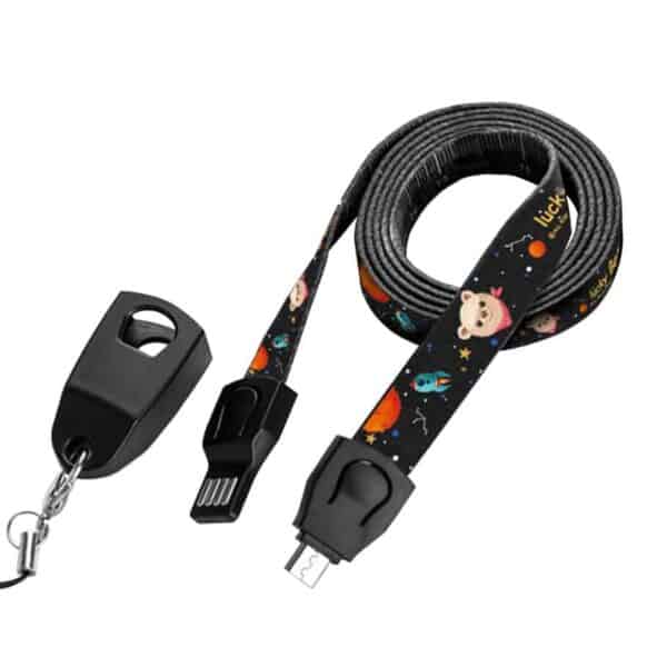 Buy Custom USB Charging Cable Lanyard | Custom Lanyards Supplier Singapore