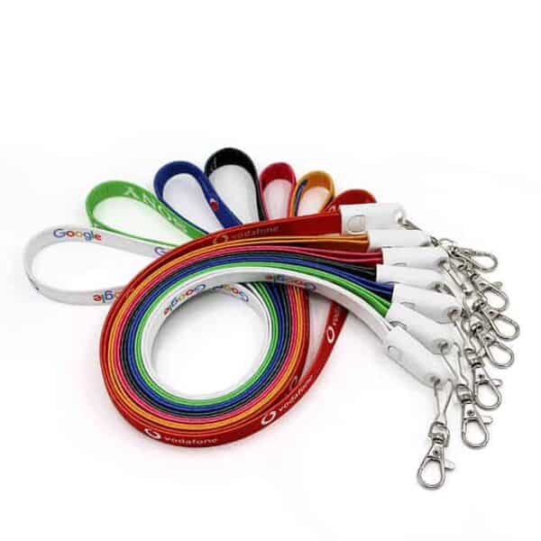 Buy Custom USB Charging Cable Lanyard | Custom Lanyards Supplier Singapore